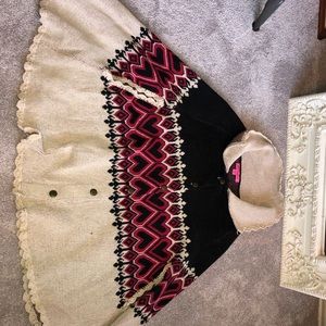 Betsy Johnson Poncho